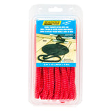 Seachoice - Línea de muelle de nailon trenzado doble, 3/8" x 15' - 39721 ROJO