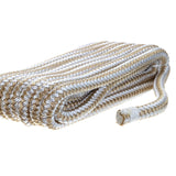 Seachoice - Double Braid Nylon Dock Line | Gold/White | 3/8" x 15' | 40011