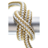 Seachoice - Double Braid Nylon Dock Line | Gold/White | 1/2" x 15' | 40031