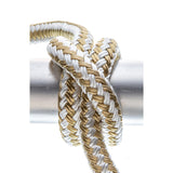 Seachoice - Double Braid Nylon Dock Line | Gold/White | 1/2" x 25' | 40041