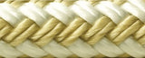 Seachoice - Double Braid Nylon Dock Line | Gold/White | 1/2" x 25' | 40041