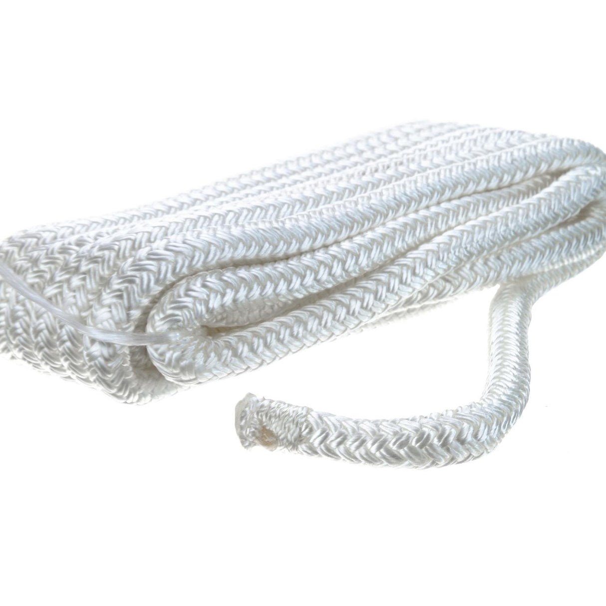 Seachoice - Double Braid Nylon Dock Line | White | 3/8" x 15' | 40091