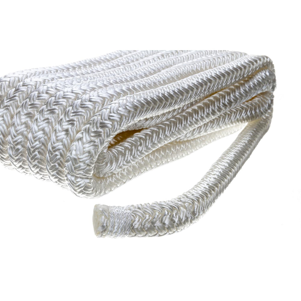 Seachoice - Double Braid Nylon Dock Line | White | 1/2" x 15' | 40111