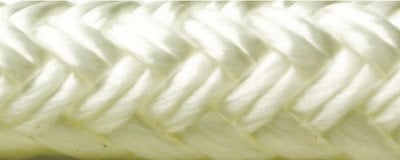 Seachoice - Double Braid Nylon Dock Line 1/2" x 20' - 40121 WHITE