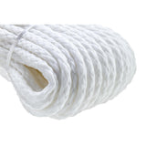Sea Choice - Línea de anclaje de polipropileno trenzado hueco - Blanco - 1/4" x 50' - 40201