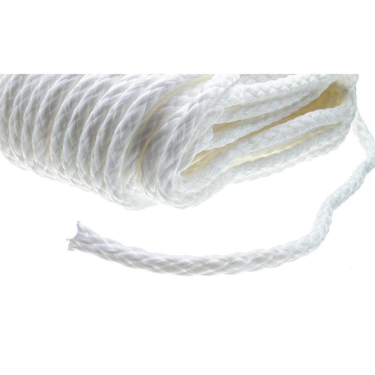 Seachoice - Hollow Braid Poly Anchor Line | White | 3/8" x 75' | 40211