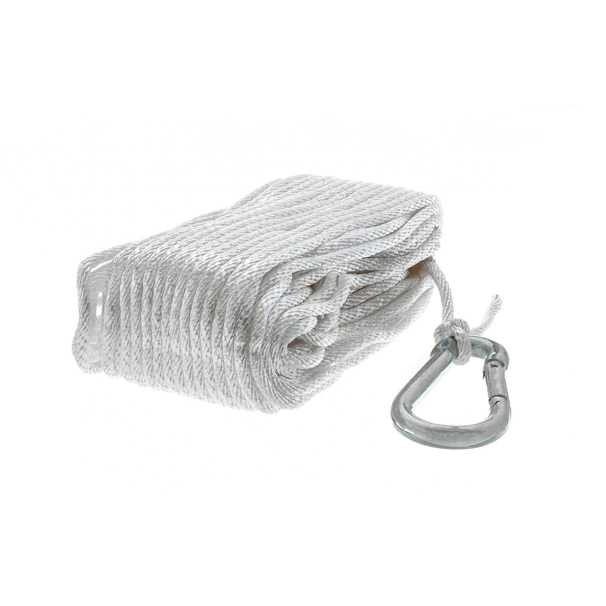 Sea Choice - Ligne d'ancre en nylon tressé solide, blanche, 3/16 po x 100 pi - 40221