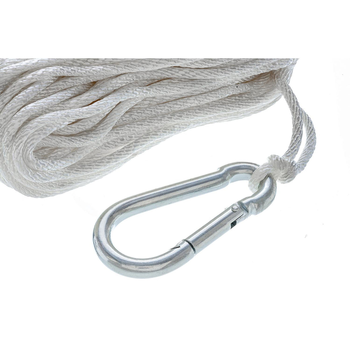 Sea Choice - Ligne d'ancre en nylon tressé solide, blanche, 3/16 po x 100 pi - 40221