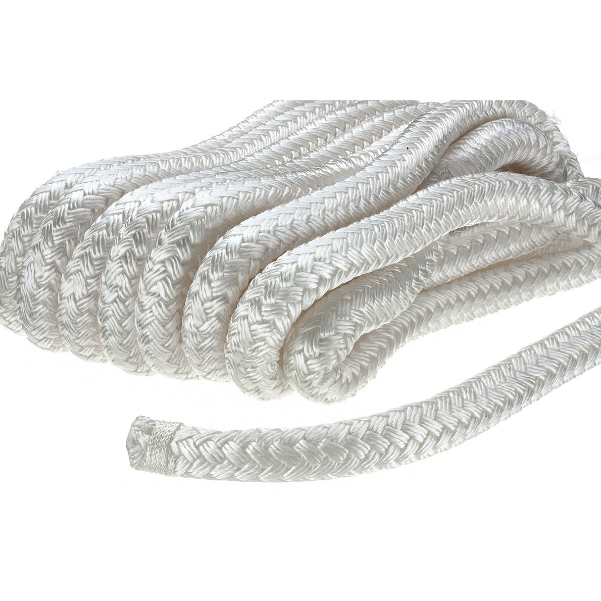Seachoice - Double Braid Nylon Dock Line | White | 5/8" x 25' | 40251