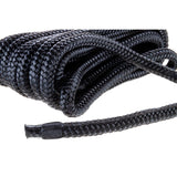 Seachoice - Línea de muelle de nailon trenzado doble - 3/8" x 20' 40271 NEGRO