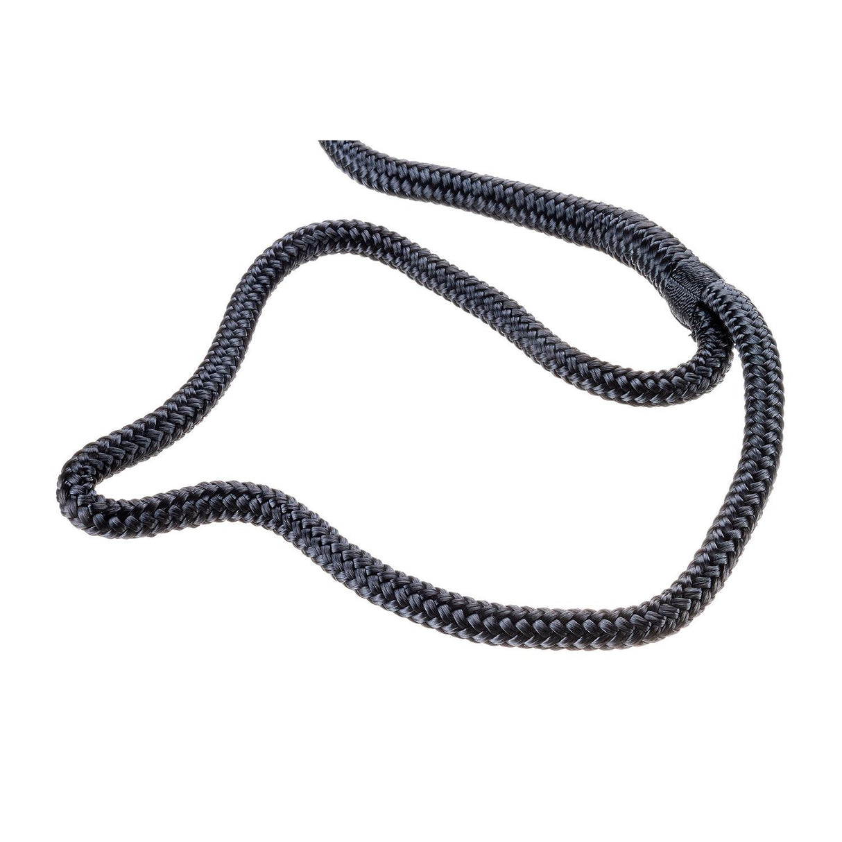 Seachoice - Línea de muelle de nailon trenzado doble - 3/8" x 20' 40271 NEGRO