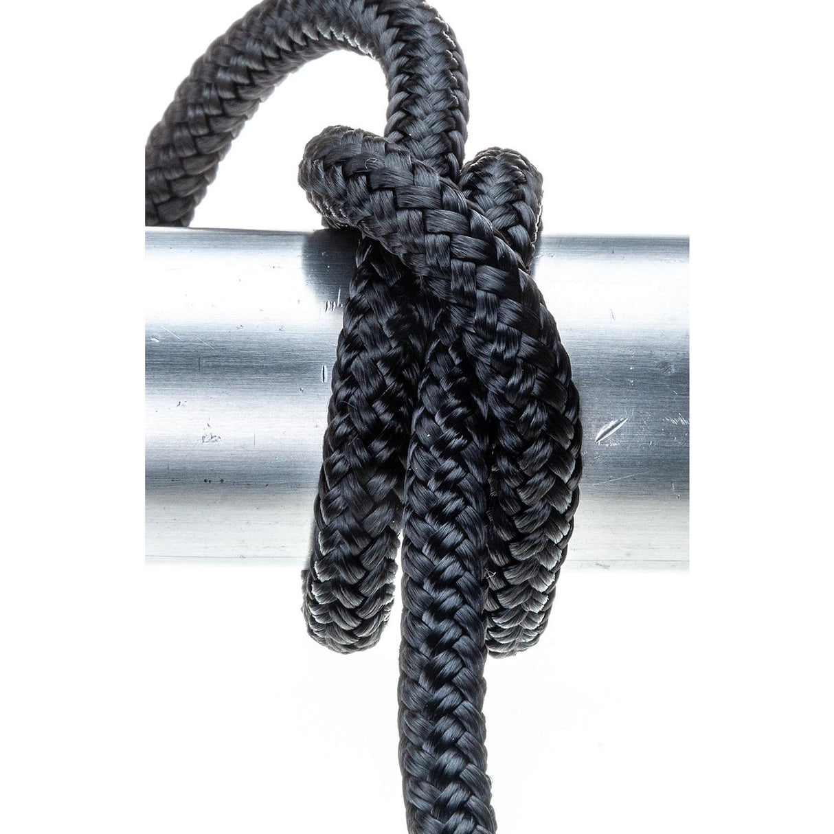 Seachoice - Línea de muelle de nailon trenzado doble - 3/8" x 20' 40271 NEGRO