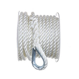 Seachoice - 3-Strand Twisted Nylon Anchor Line | White | 3/8" x 50' | 40691