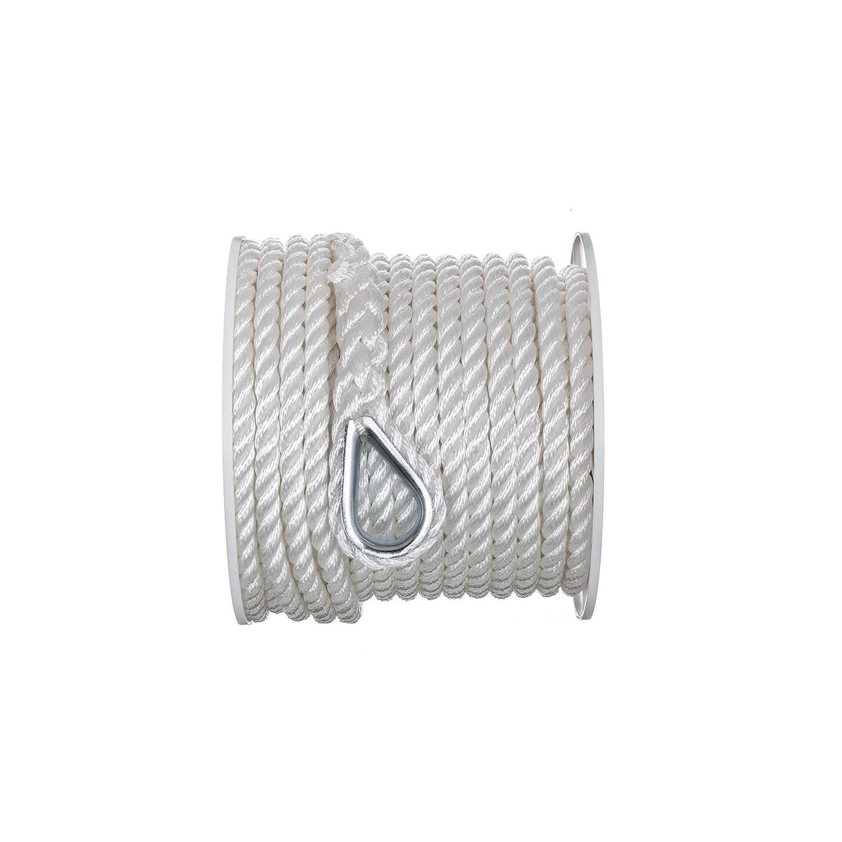 Seachoice - 3-Strand Twisted Nylon Anchor Line | White | 1/2" x 100' | 40731