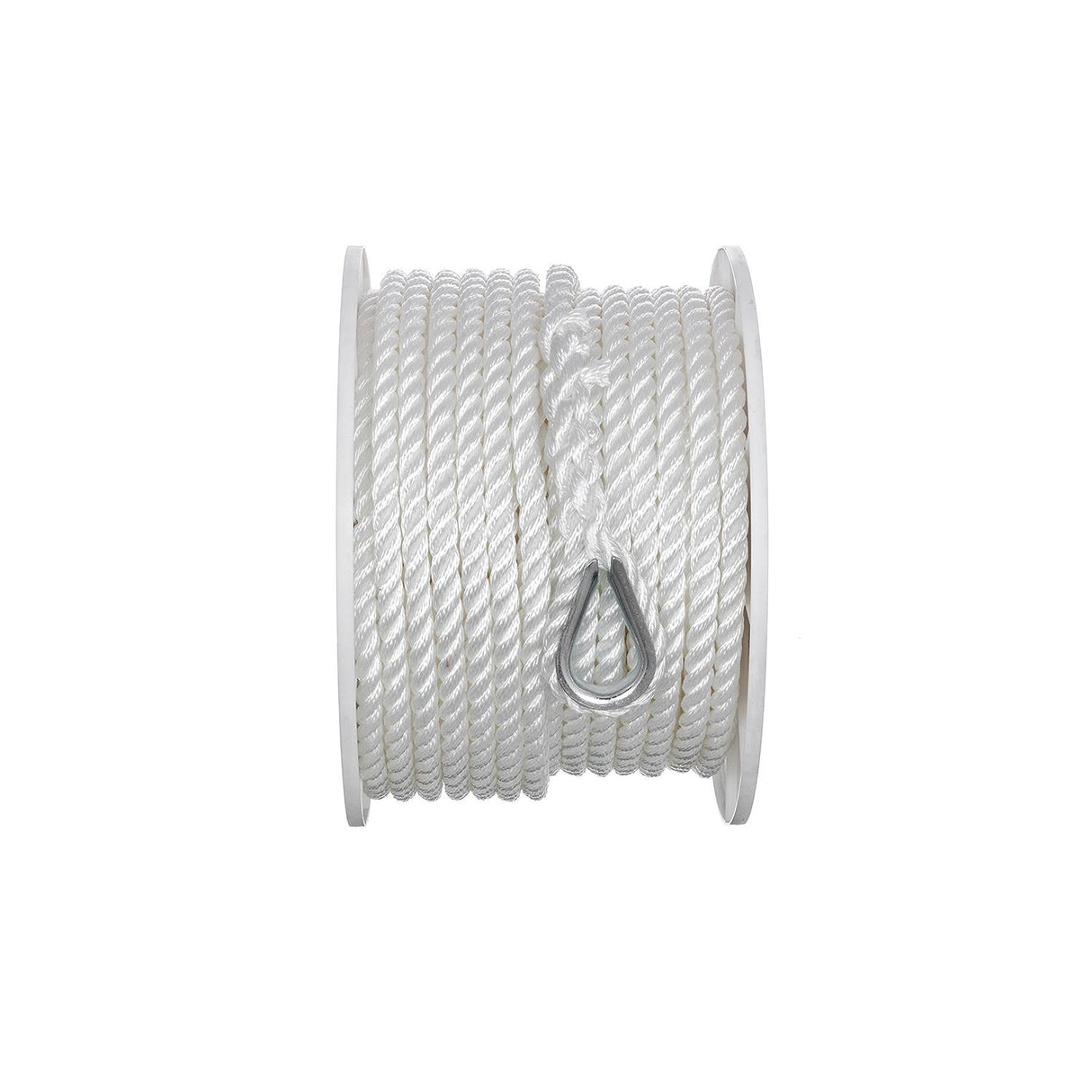 Seachoice - 3-Strand Twisted Nylon Anchor Line | White | 1/2" x 150' | 40741