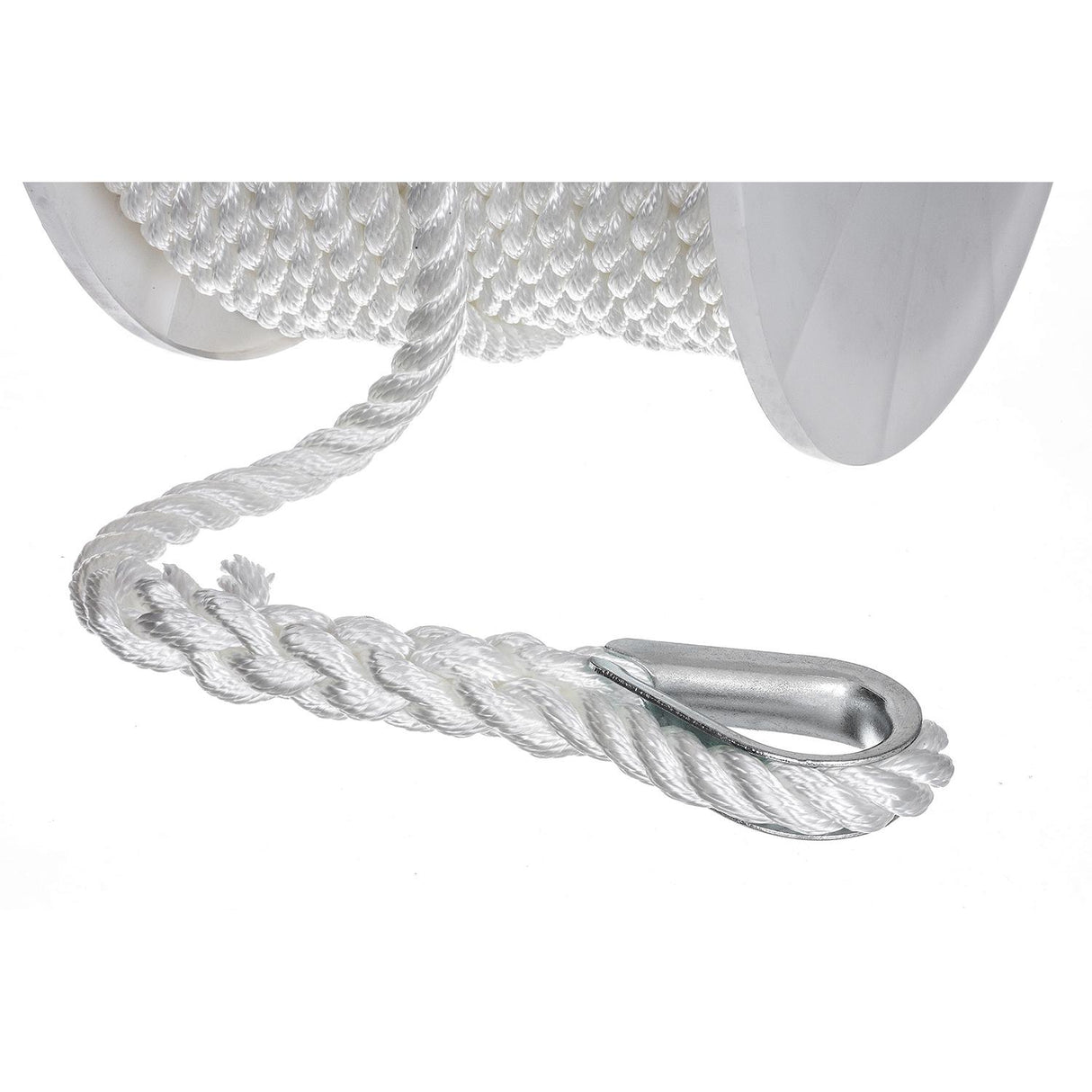 Seachoice - 3-Strand Twisted Nylon Anchor Line | White | 1/2" x 150' | 40741