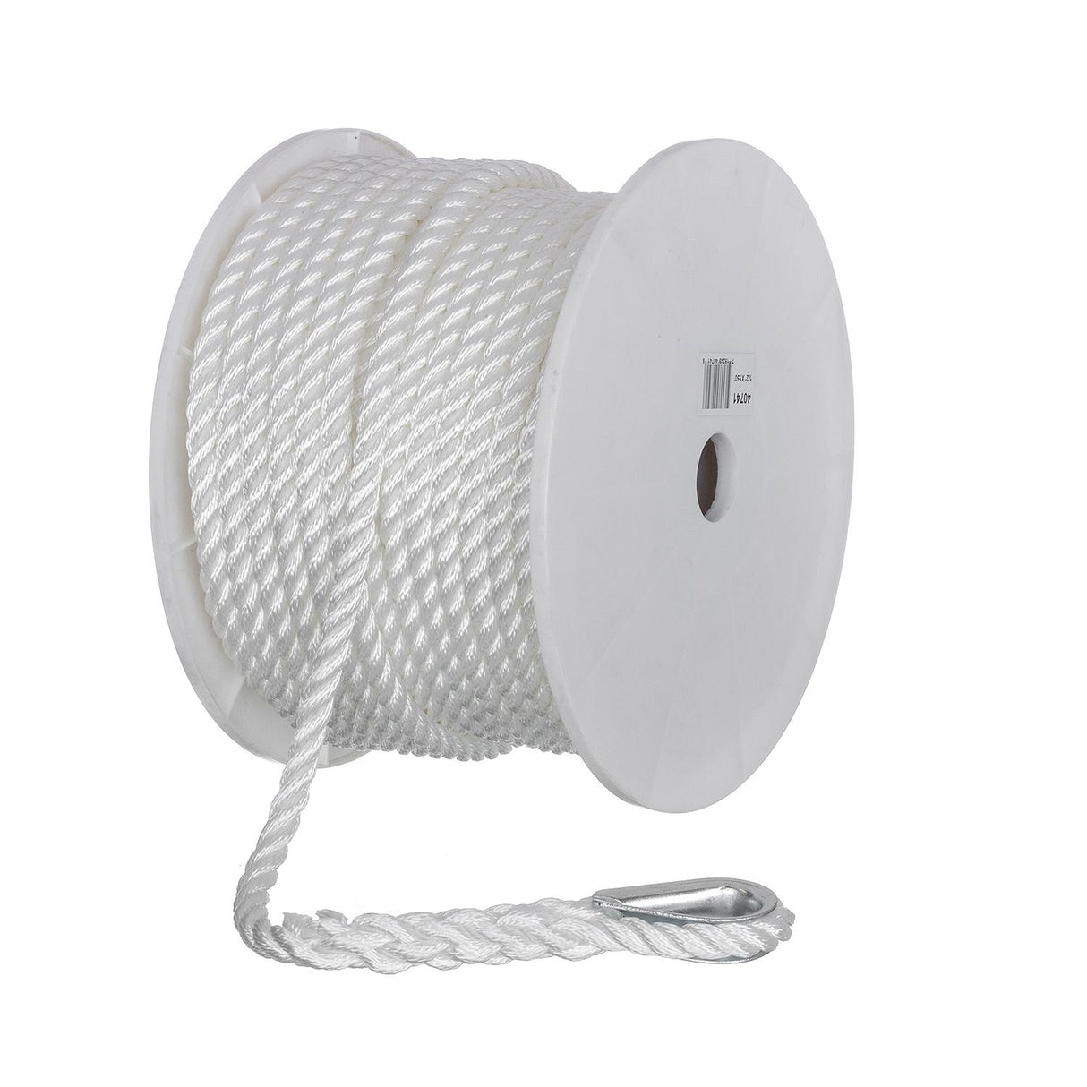 Seachoice - 3-Strand Twisted Nylon Anchor Line | White | 1/2" x 150' | 40741