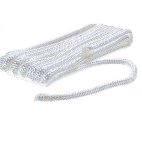 Seachoice - Double Braided Nylon Fender Line | White | 1/4" x 6' | 40901