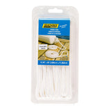 Seachoice - Double Braided Nylon Fender Line | White | 1/4" x 6' | 40901