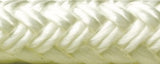 Seachoice - Double Braided Nylon Fender Line - 1/4" x 6' - White - 2 Pack - 40901