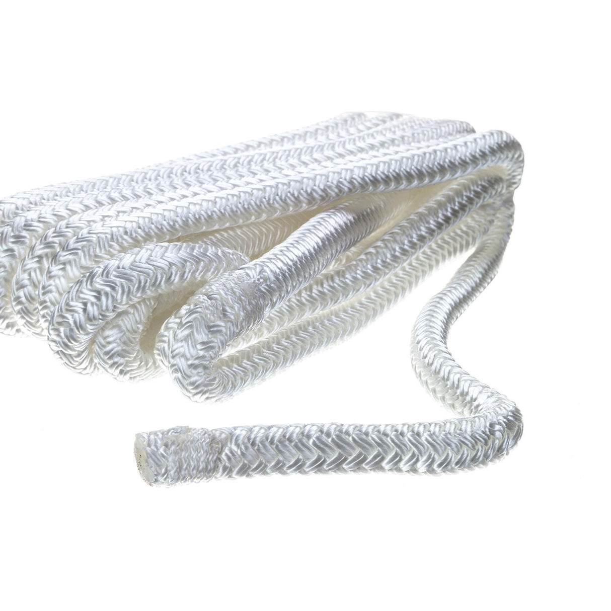 Seachoice - Double Braided Nylon Fender Line | White | 3/8" x 6' | 40921