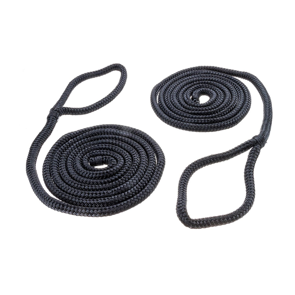 Seachoice - Double Braided Nylon Fender Line | Black | 3/8" x 6' | 40961