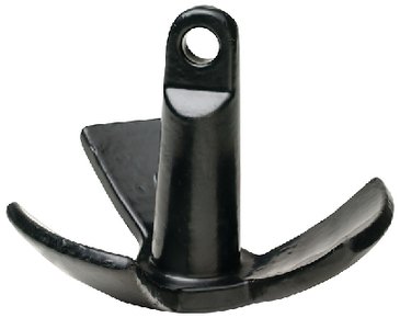 Sea Choice - Black Vinyl Coated River Anchor - 12 lb. - Black - 41500