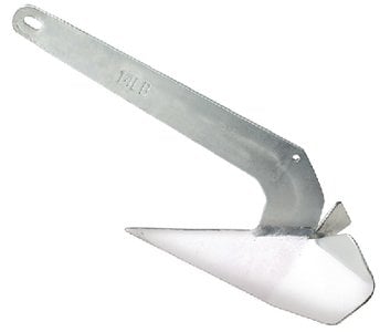 Sea Choice - Hot Dipped Galvanized Plow Anchor - 14 lb. - 41540