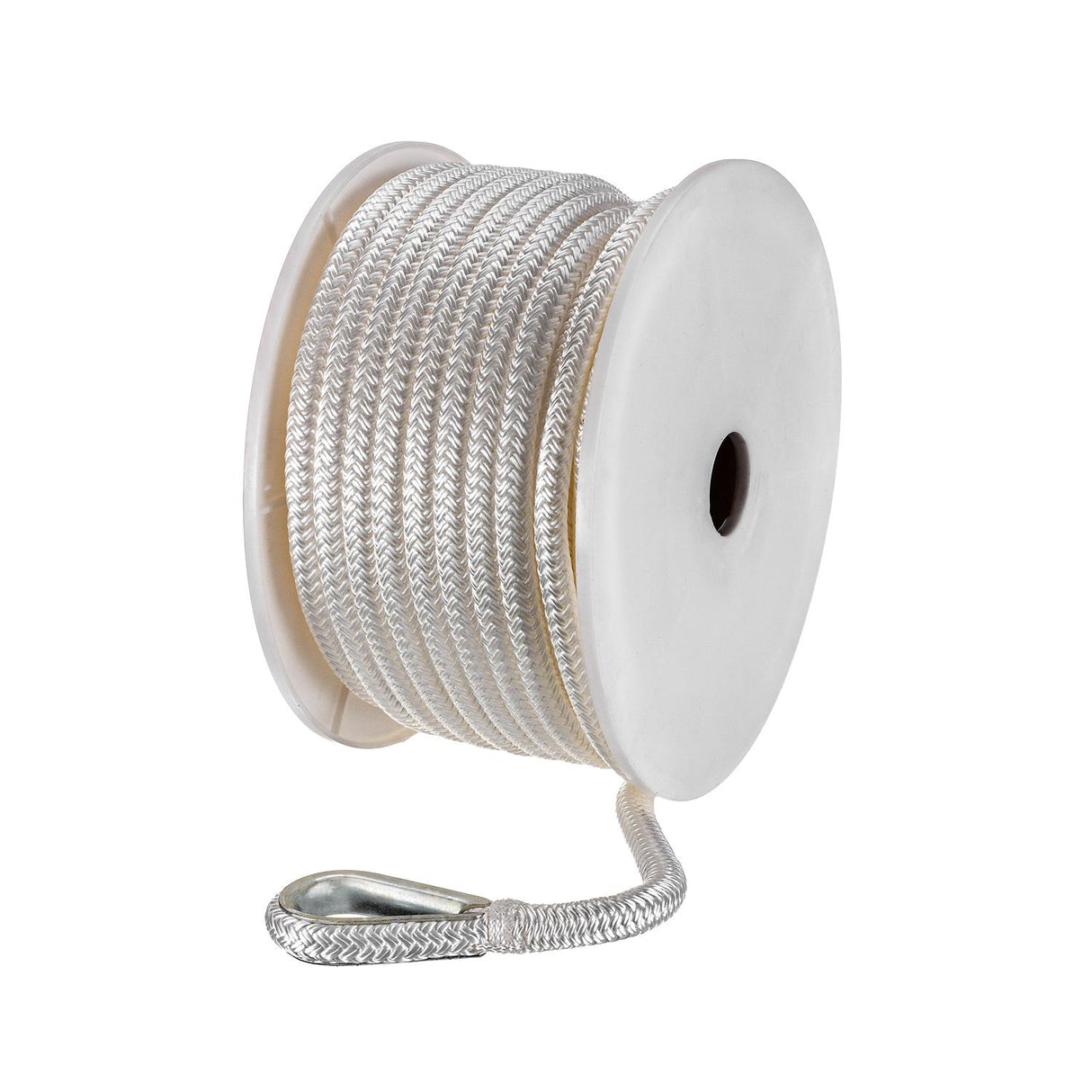 Seachoice - Double Braid Nylon Anchor Line | White | 3/8" x 100' | 42101