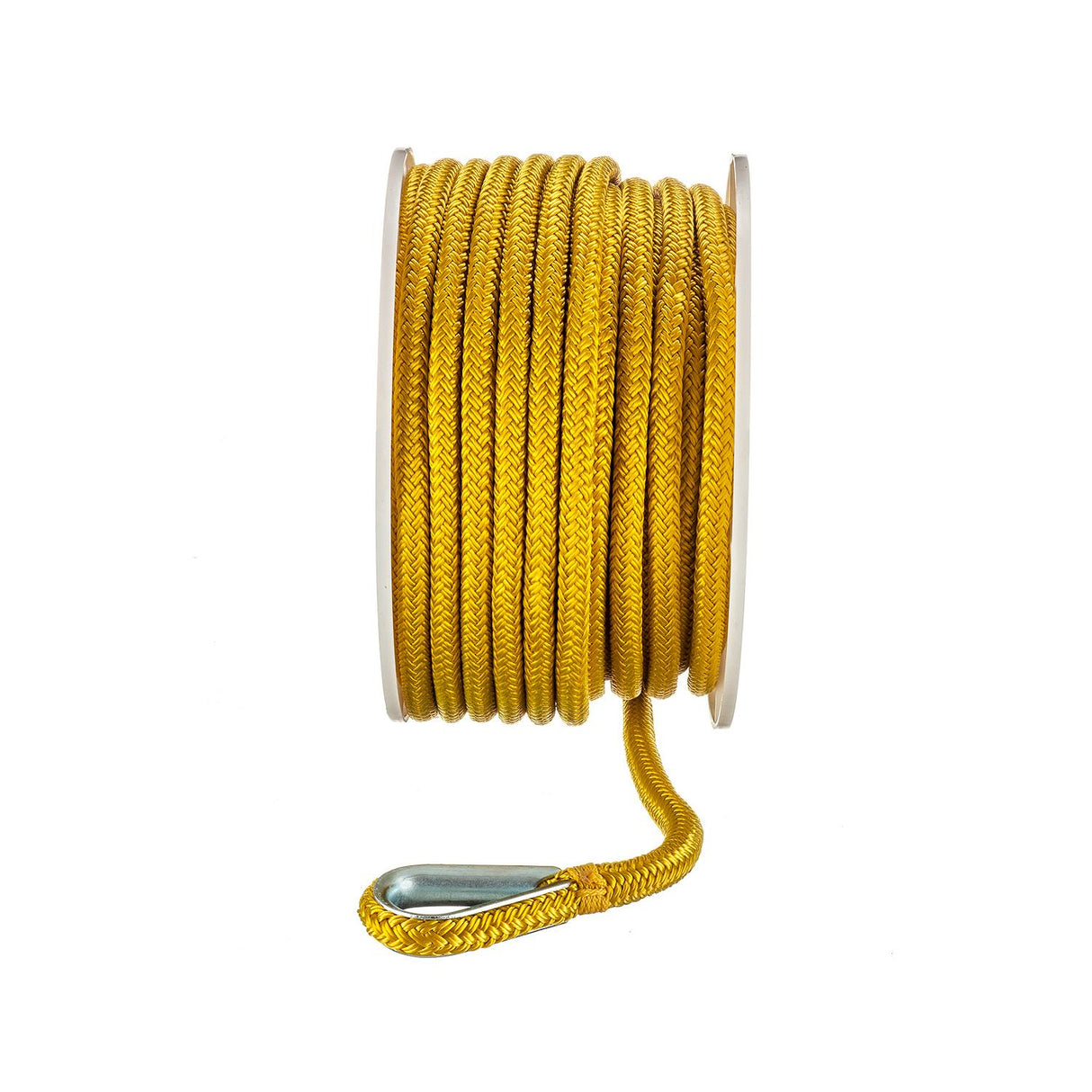 Seachoice - Double Braid Nylon Anchor Line | Yellow | 3/8" x 100' | 42151