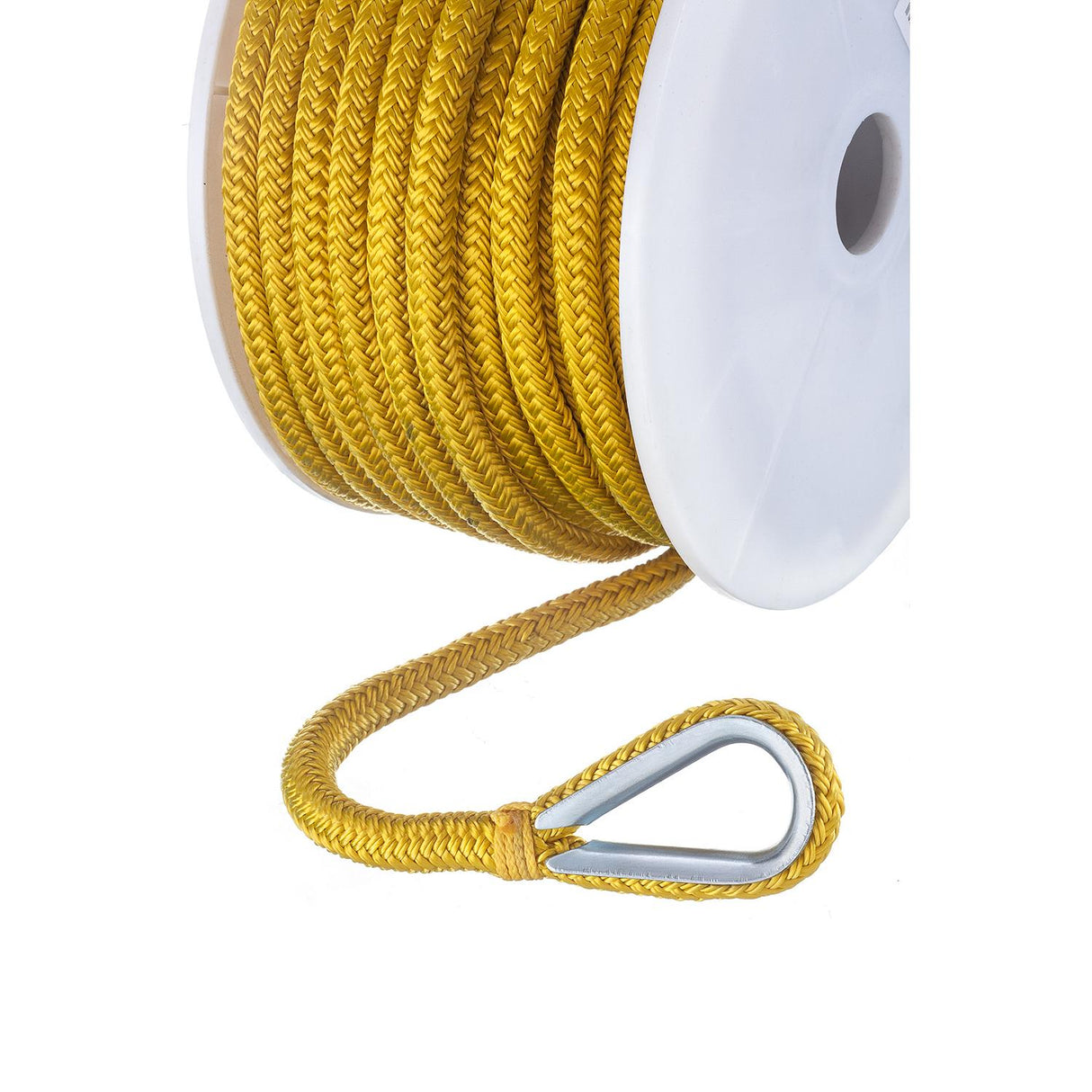 Seachoice - Double Braid Nylon Anchor Line | Yellow | 3/8" x 100' | 42151
