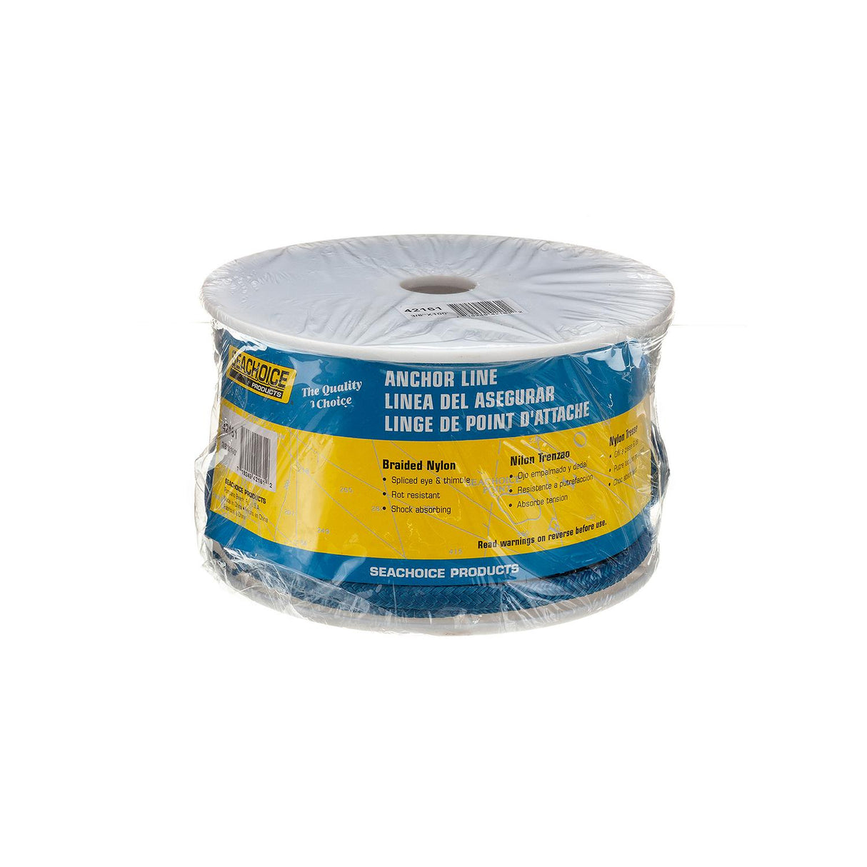Seachoice - Double Braid Nylon Anchor Line | Blue | 3/8" x 100' | 42161