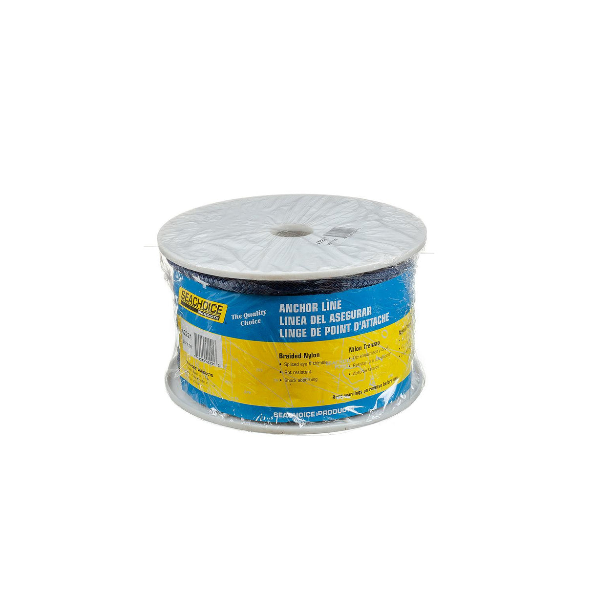 Seachoice - Double Braid Nylon Anchor Line | Navy | 3/8" x 100' | 42221