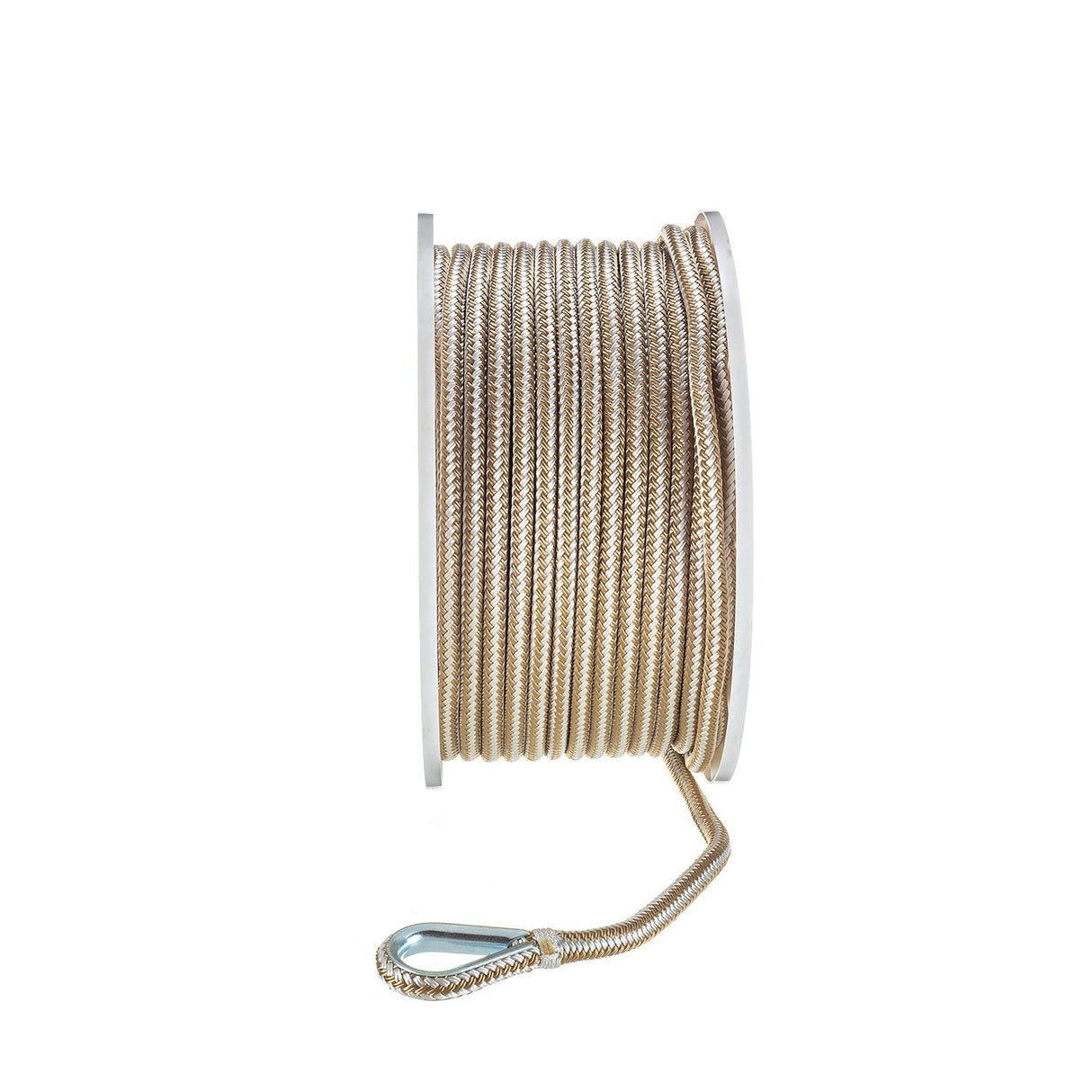 Seachoice - Double Braid Nylon Anchor Line | Gold / White | 3/8" x 200' | 42341