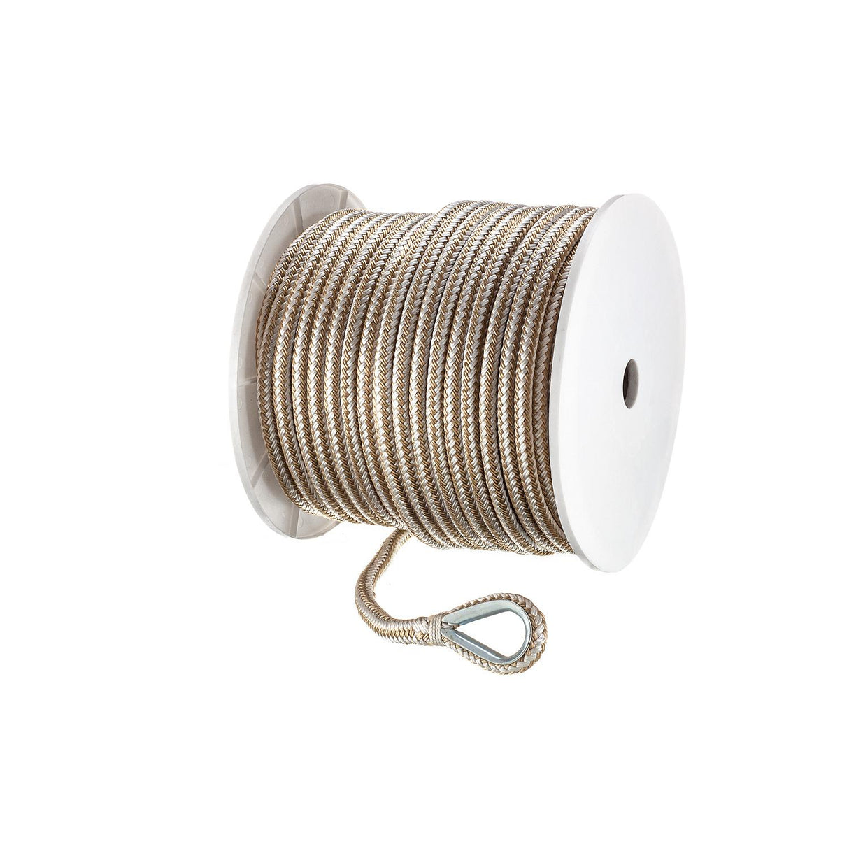 Seachoice - Double Braid Nylon Anchor Line | Gold / White | 1/2" x 200' | 42381