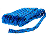 Seachoice - Línea de muelle trenzada doble 100 % MFP 42411 - 3/8" x 15' - Azul con trazador negro