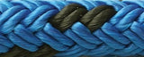 Seachoice - Double Braided 100% MFP Dock Line 42411- 3/8" x 15' - Blue with Black Tracer