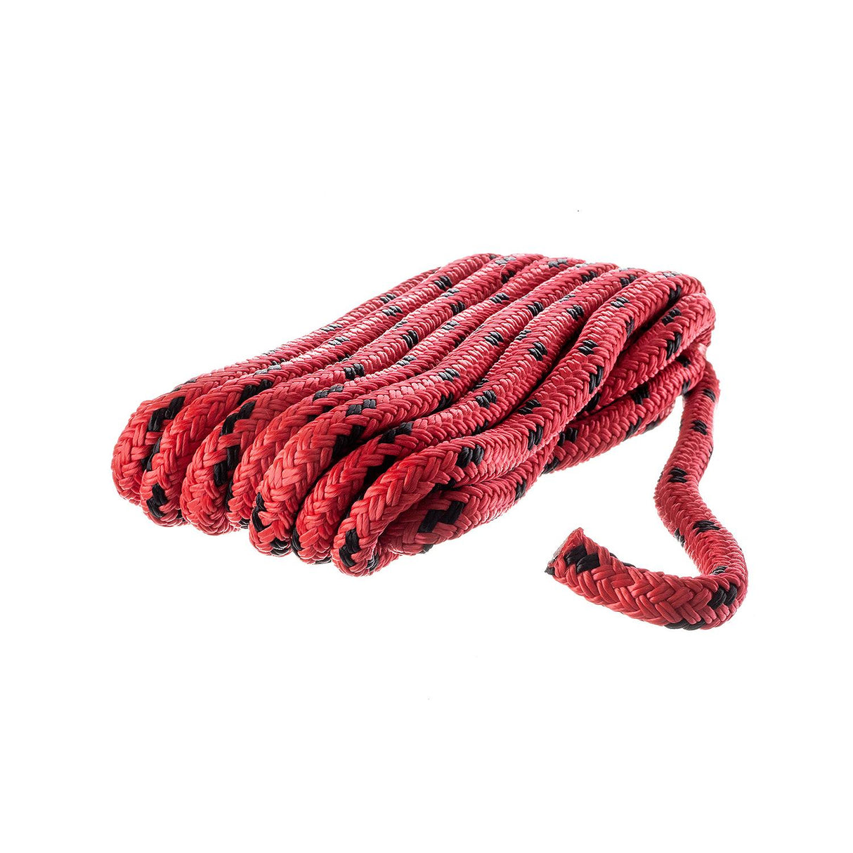 Seachoice - Double Braided MFP Poly Dock Line | Red/Black Tracer | 3/8" x 15' | 42421