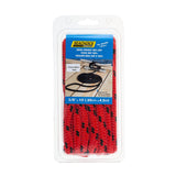 Seachoice - Double Braided MFP Poly Dock Line | Red/Black Tracer | 3/8" x 15' | 42421