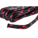 Seachoice - Double Braided MFP Poly Dock Line | Black/Red Tracer | 3/8" x 15' | 42431