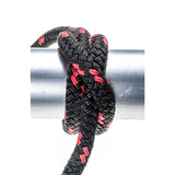 Seachoice - Double Braided MFP Poly Dock Line | Black/Red Tracer | 3/8" x 15' | 42431