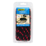 Seachoice - Double Braided MFP Poly Dock Line | Black/Red Tracer | 3/8" x 15' | 42431