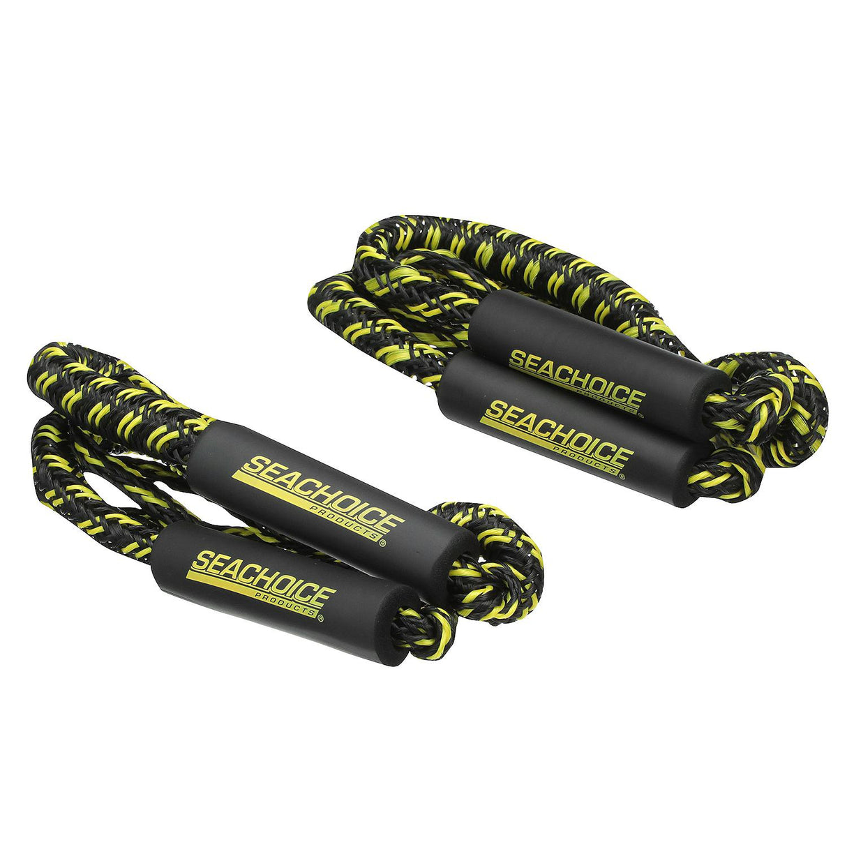Seachoice - Bungee/Stretch Dock Line | Black/Yellow | 5' Stretches to 7' | 42471