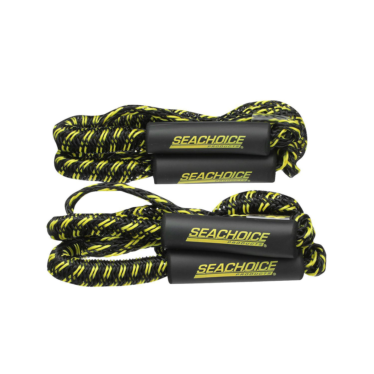 Seachoice - Bungee/Stretch Dock Line | Black/Yellow | 6' Stretches to 9' | 42481
