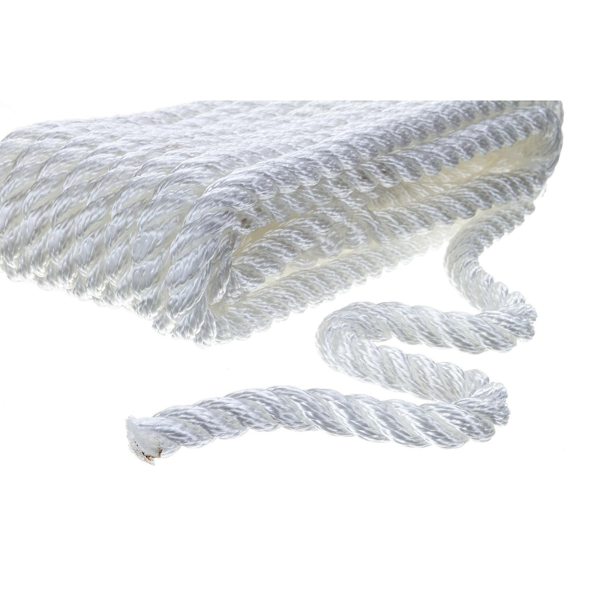 Seachoice - Three Strand Twisted Nylon Dock Line | White | 3/8" x 20' | 42521