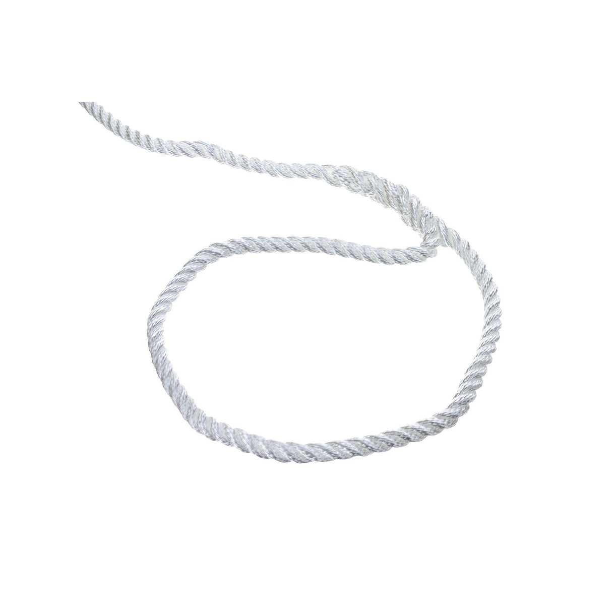 Seachoice - Línea de muelle de nailon trenzado de 3 hebras - 3/8" x 25' - 42531 Blanco