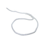 Seachoice - Línea de muelle de nailon trenzado de 3 hebras - 3/8" x 25' - 42531 Blanco