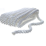 Seachoice - Línea de muelle de nailon trenzado de 3 hebras - 1/2" x 20' - 42561 Blanco