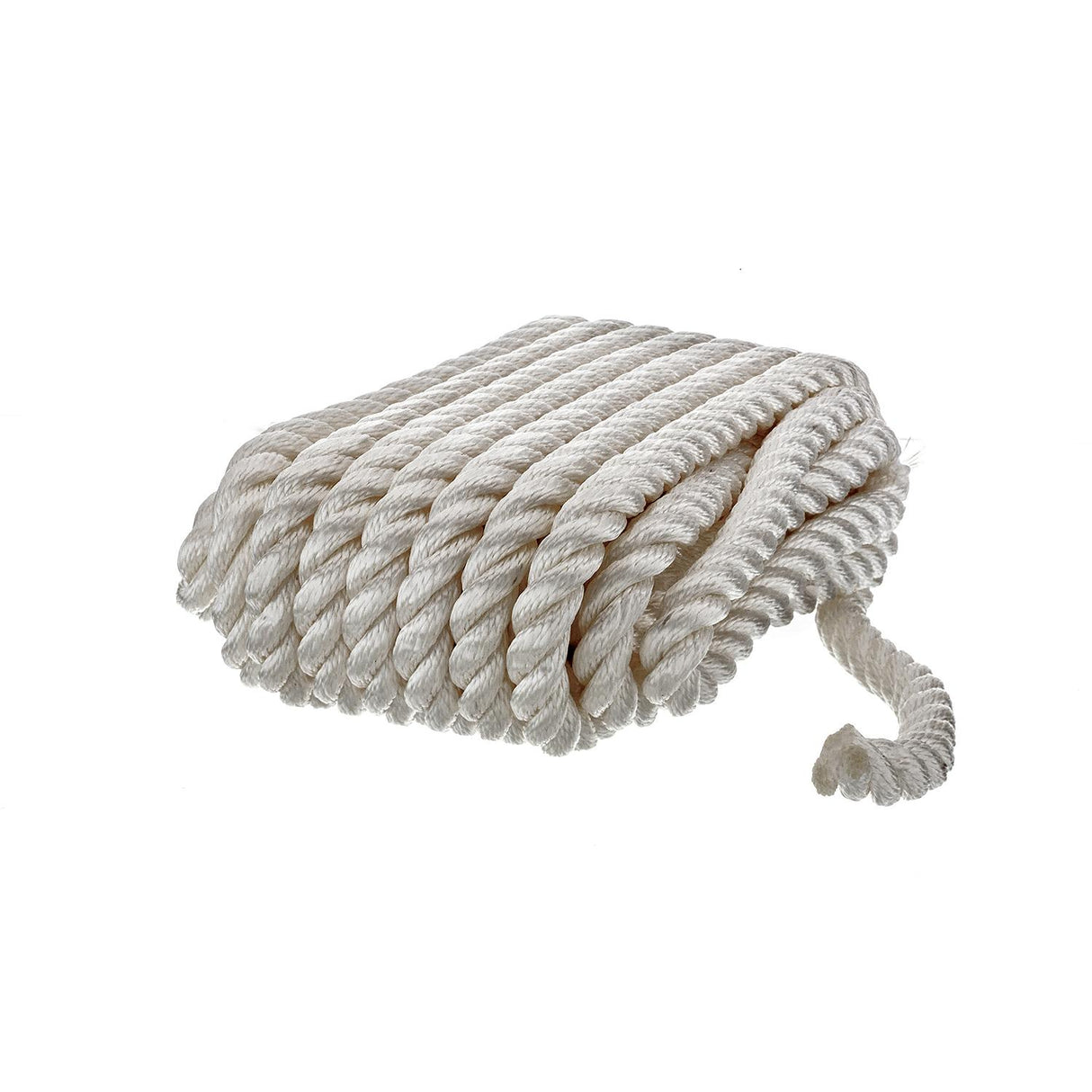 Seachoice - Three Strand Twisted Nylon Dock Line | White | 5/8" x 35' | 42621