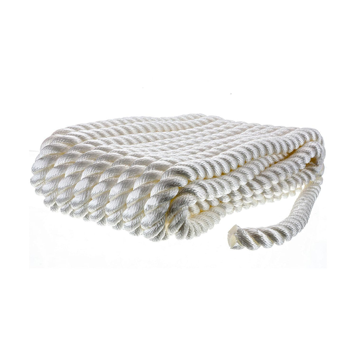 Seachoice - Three Strand Twisted Nylon Dock Line | White | 3/4" x 35' | 42641